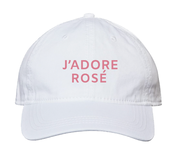 J'Adore Rosé - Dad Cap - White