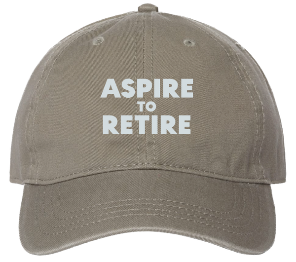 Aspire To Retire - Dad Cap - Grey
