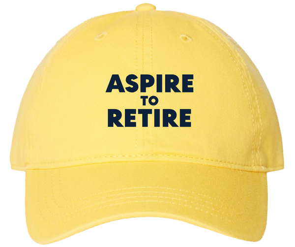 Aspire To Retire - Dad Cap - Yellow