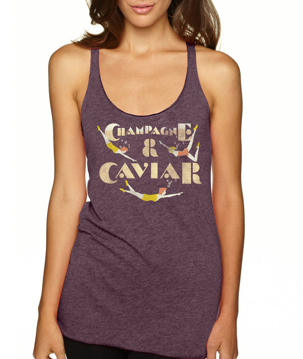 Champagne & Caviar - Women's Tank - Vintage Purple