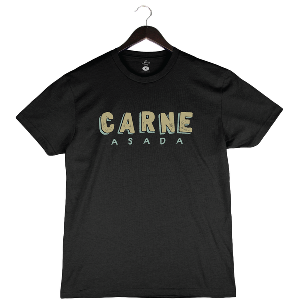 Carne Asada - Unisex Crewneck Shirt - Solid Black