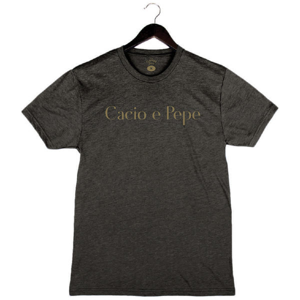 Cacio e Pepe - Unisex Crewneck Shirt - Charcoal Black