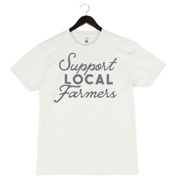 Support Local Farmers - Unisex Crewneck Shirt - Cement