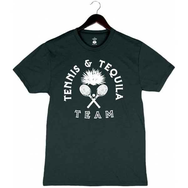 Tennis & Tequila Team - Unisex Crewneck Shirt - Black Forest