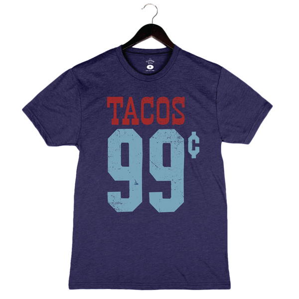 Tacos 99¢ - Unisex Crewneck Shirt - Vintage Navy