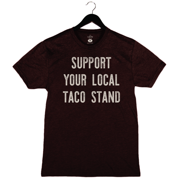 Taco Stand - Unisex Crewneck Shirt - Oxblood