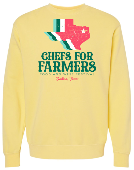 Chefs For Farmers ’23 - Unisex Sweatshirt - Texas - Yellow