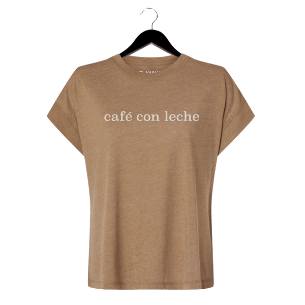 Café Con Leche - Women's Vintage Tee - Washed Brown