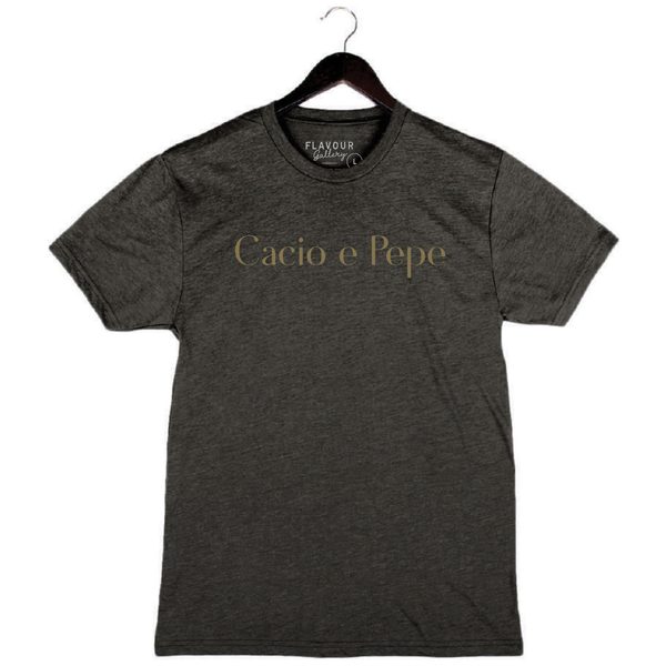 Cacio e Pepe - Unisex Crewneck Shirt - Charcoal Black