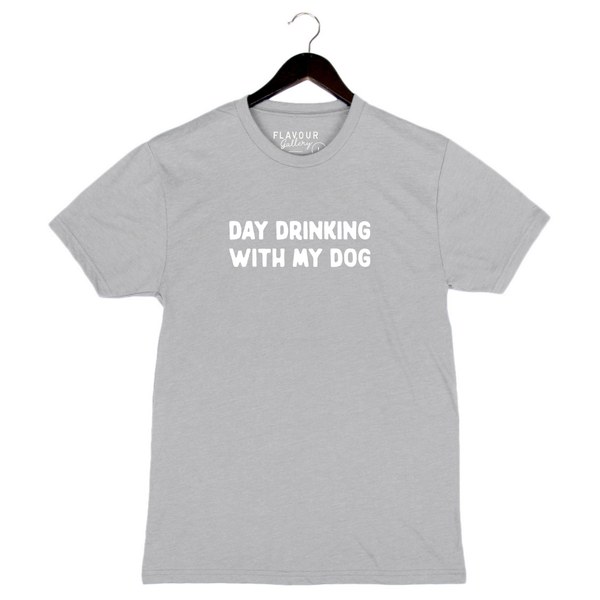 Day Drinking With My Dog - Unisex Crewneck Shirt - Stone