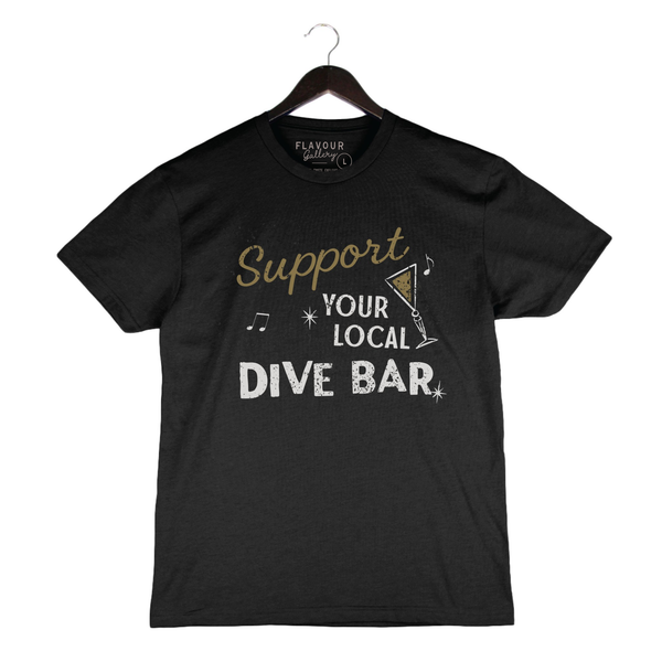 Local Dive Bar - Unisex Crewneck Shirt - Black
