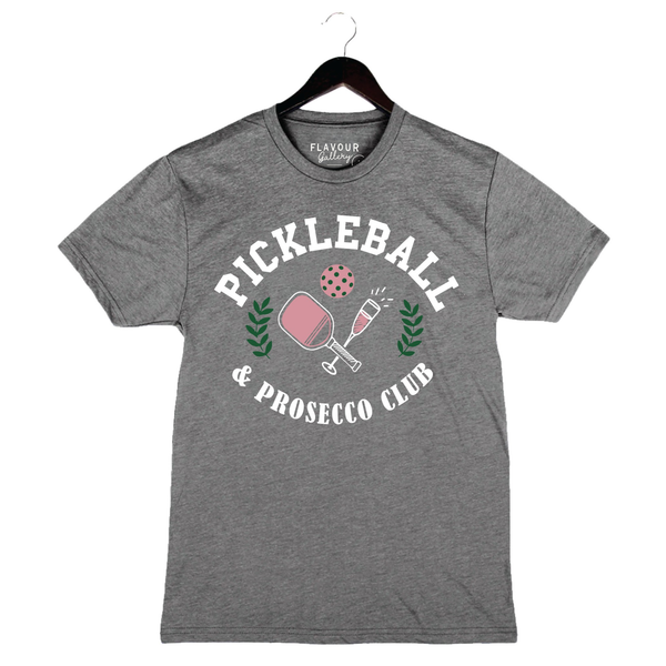 Pickleball & Prosecco - Unisex Crewneck Shirt - Grey