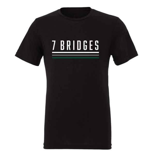 7 Bridges - Unisex Crewneck Shirt - Solid Black