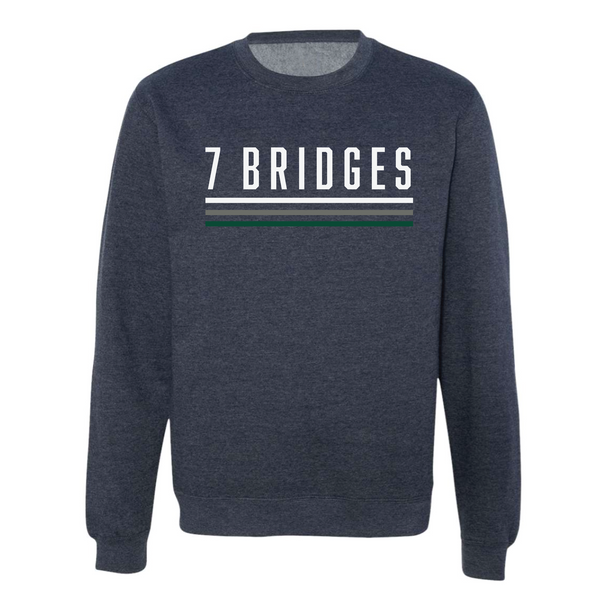 7 Bridges - Unisex Crewneck Sweatshirt - Navy Heather