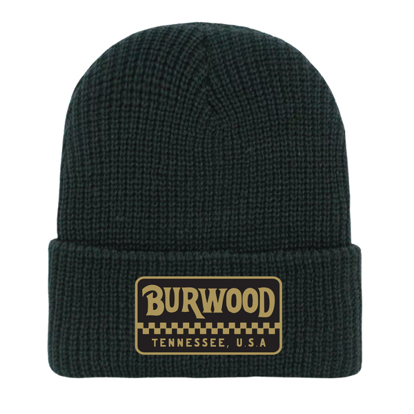 Burwood, TN - Cuffed Beanie - Burwood Patch - Black