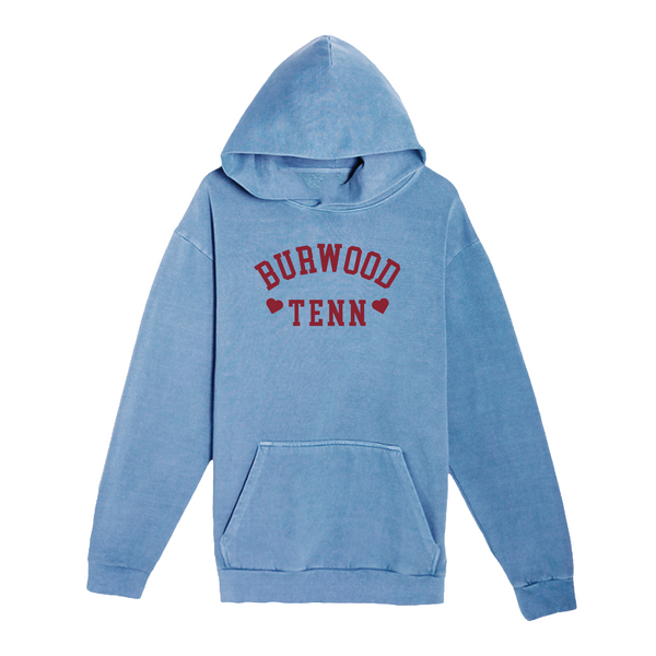 Burwood, TN - Unisex Hooded Sweatshirt - Burwood Tenn - Pigment Pebble Blue