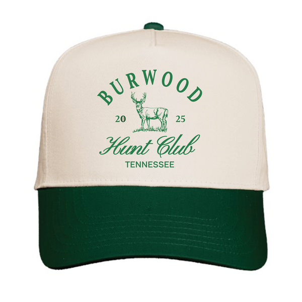 Burwood, TN - Baseball Cap - Burwood Hunting Club - Natural / Forest