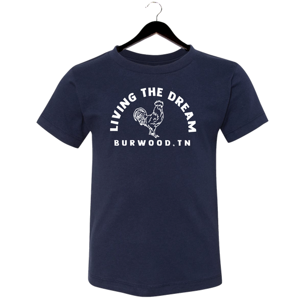 Burwood, TN - Youth Crewneck Shirt - Rooster - Navy
