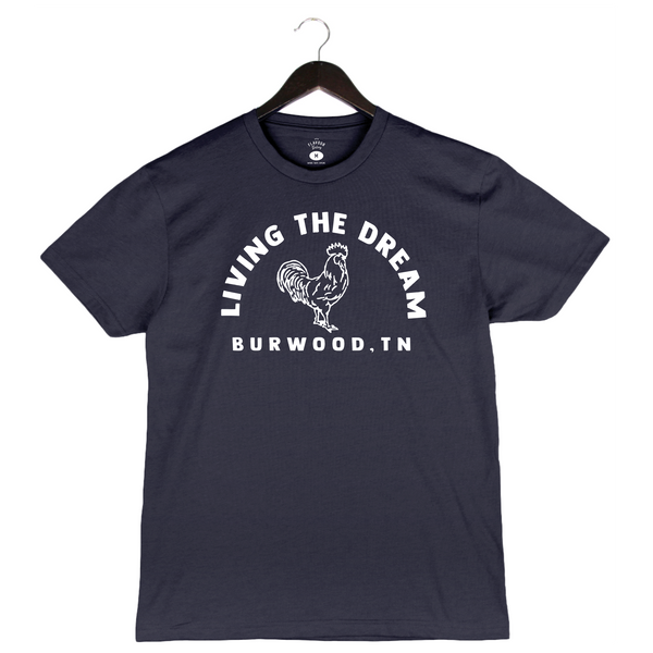 Burwood, TN - Unisex Crewneck Shirt - Rooster - Navy