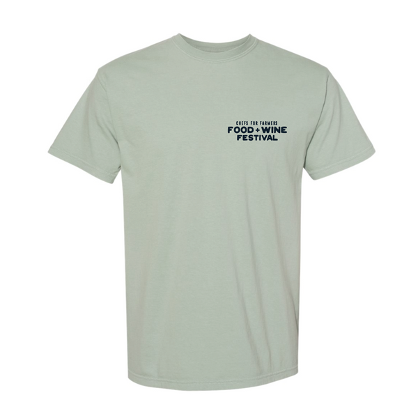 Chefs For Farmers '25 - Unisex Crewneck Shirt - Cowgirl - Dusty Blue