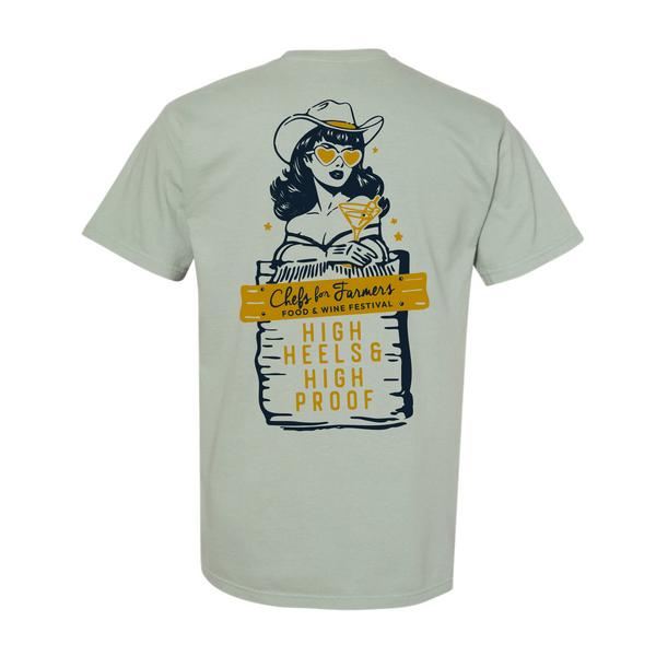 Chefs For Farmers '25 - Unisex Crewneck Shirt - Cowgirl - Dusty Blue