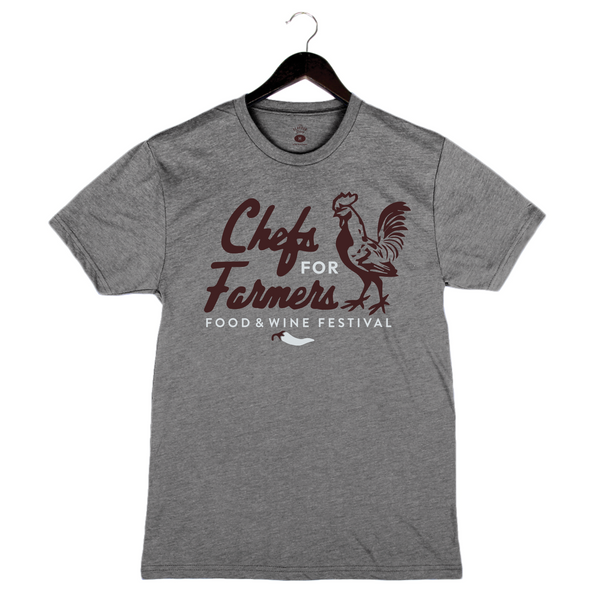 Chefs For Farmers '24 - Unisex Crewneck Shirt - Rooster - Heather Grey
