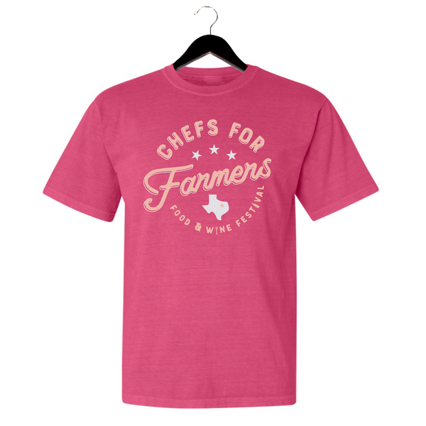 Chefs For Farmers '24 - Unisex Crewneck Shirt - Texas - Crunchberry