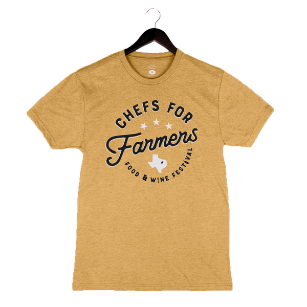 Chefs For Farmers '24 - Unisex Crewneck Shirt - Texas - Mustard