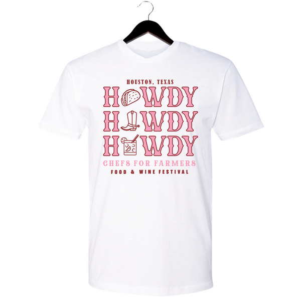 Chefs For Farmers '24 - Unisex Crewneck Shirt - Howdy - White