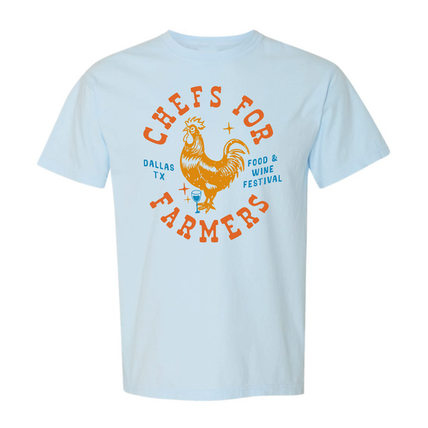 Chefs For Farmers '25 - Unisex Crewneck Shirt - Rooster - Chambray