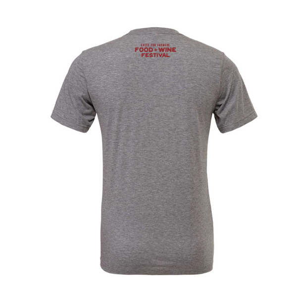 Chefs For Farmers '25 - Unisex Crewneck Shirt - Rooster - Deep Heather Grey