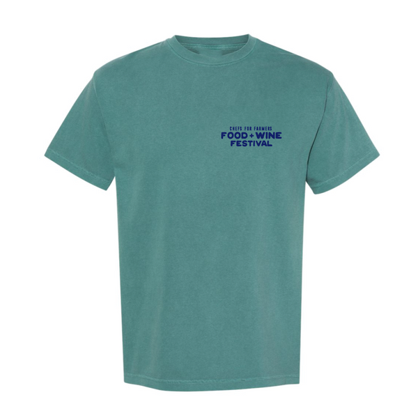 Chefs For Farmers '25 - Unisex Crewneck Shirt - Rope - Emerald