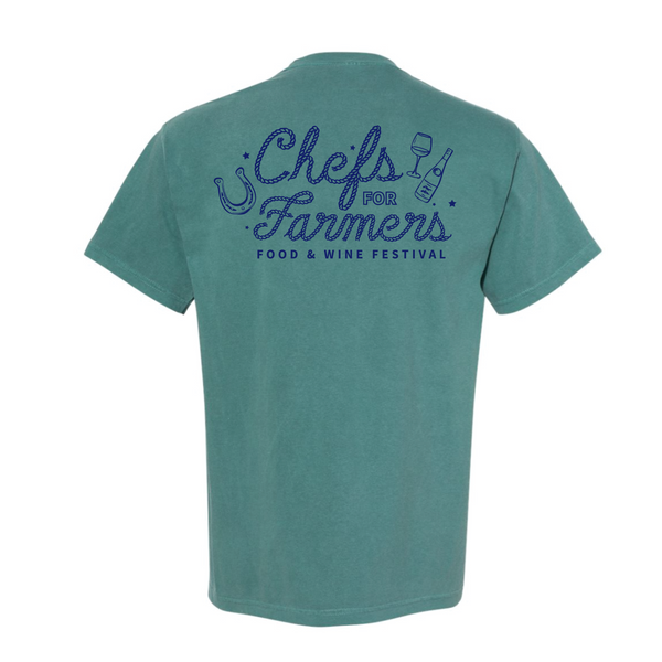 Chefs For Farmers '25 - Unisex Crewneck Shirt - Rope - Emerald