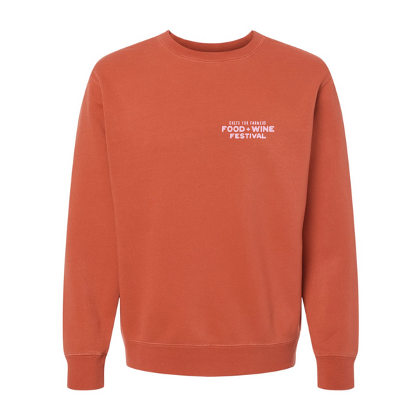 Chefs For Farmers '25 - Unisex Crewneck Sweatshirt - Rope - Pigment Amber