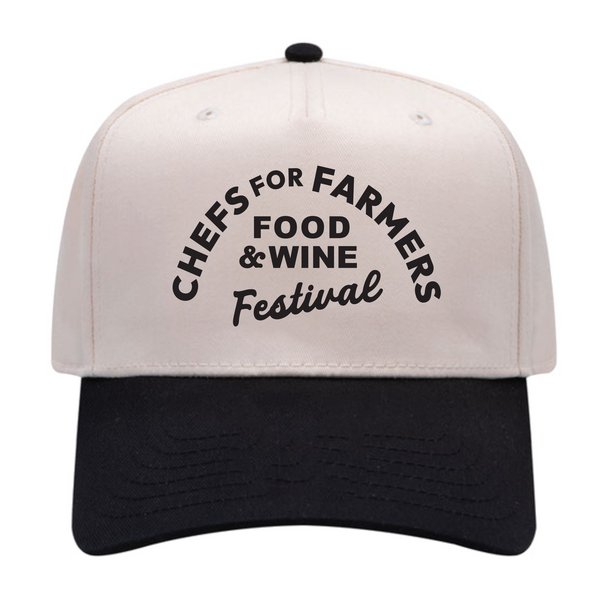 Chefs For Farmers '25 - Baseball Cap - Arched - Natural/Black