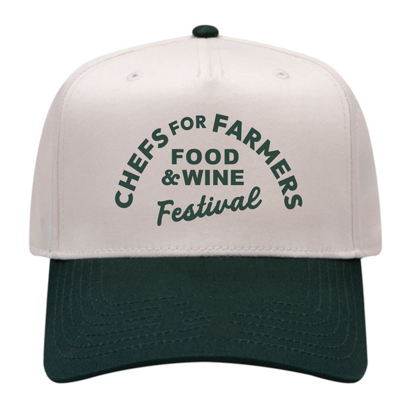 Chefs For Farmers '25 - Baseball Cap - Arched - Natural/Forest