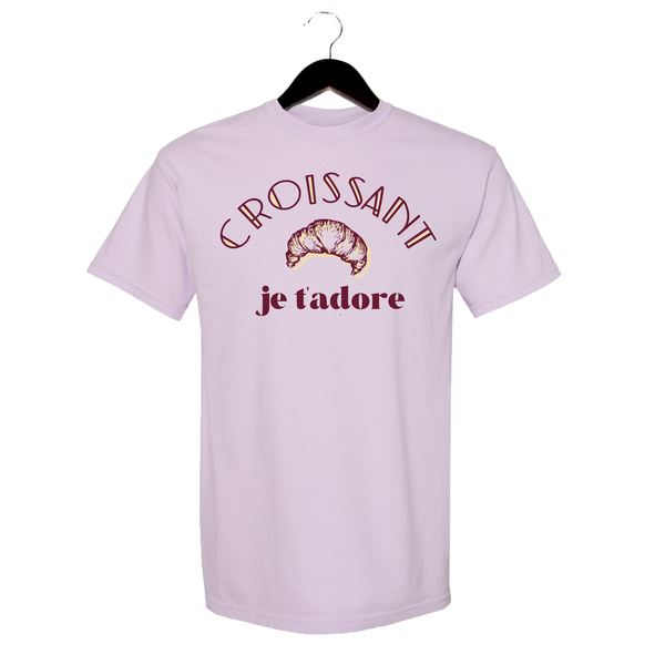 Croissant - Unisex Crewneck Shirt - Light Lavender