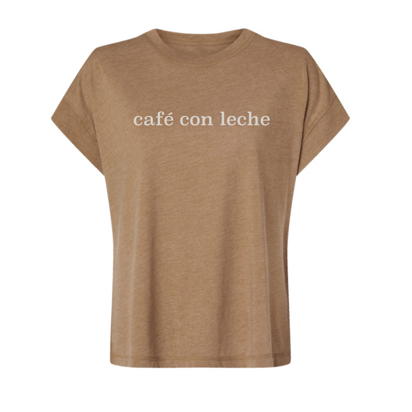 Café Con Leche - Women's Vintage Tee - Washed Brown