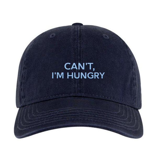 Can't I'm Hungry - Dad Cap - Navy