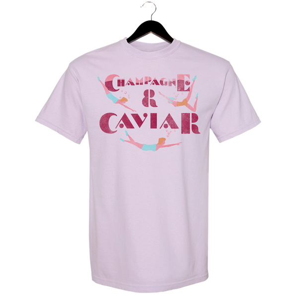 Champagne & Caviar - Unisex Crewneck Shirt - Orchid