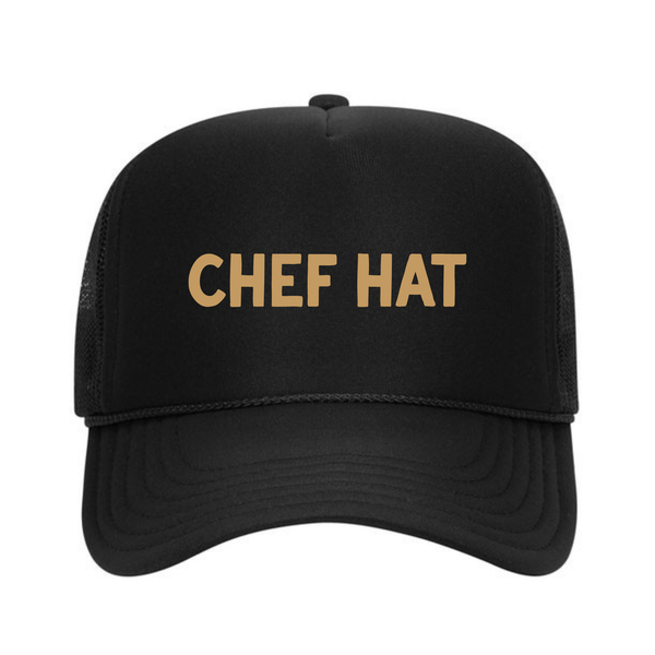 Chef Hat - Trucker Cap - Black