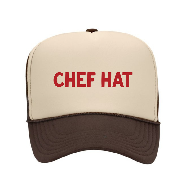 Chef Hat - Trucker Cap - Khaki / Brown