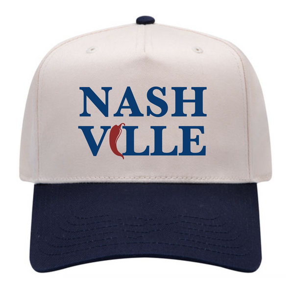 Delia Jo - Baseball Cap - Nashville - Navy / Natural