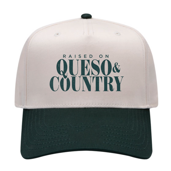 Delia Jo - Baseball Cap - Queso & Country - Green / Natural