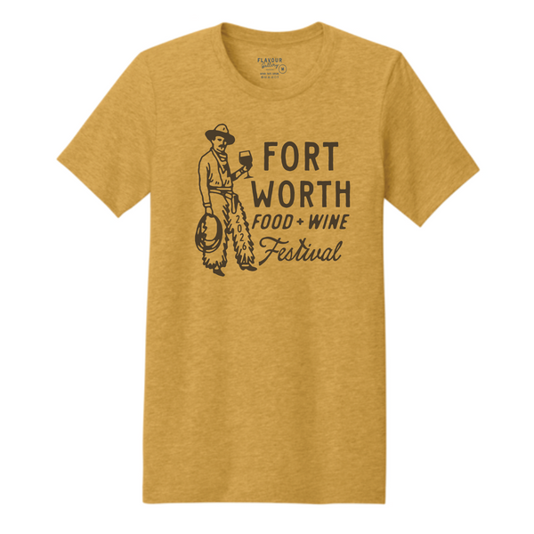 FWFWF 2026 - Unisex Crewneck Shirt - Cowboy - Mustard