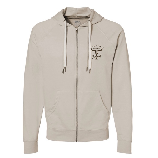 FWFWF 2026 - Unisex Hooded Zip Up - Cowboy - Sand