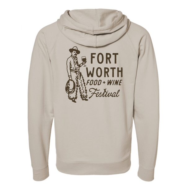 FWFWF 2026 - Unisex Hooded Zip Up - Cowboy - Sand