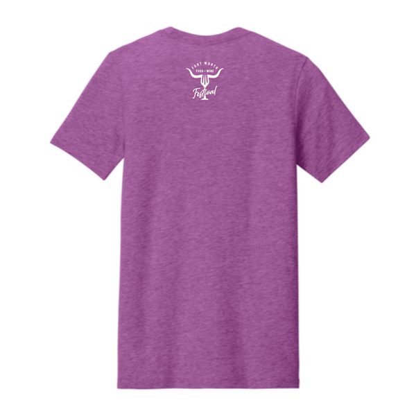 FWFWF 2026 - Unisex Crewneck Shirt - Wine Glass - Magenta