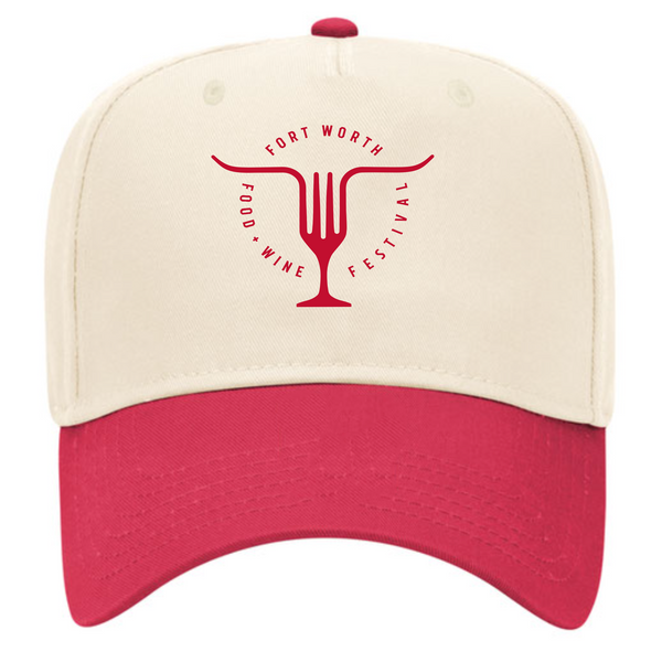 FWFWF 2025 - Baseball Cap - Natural / Red