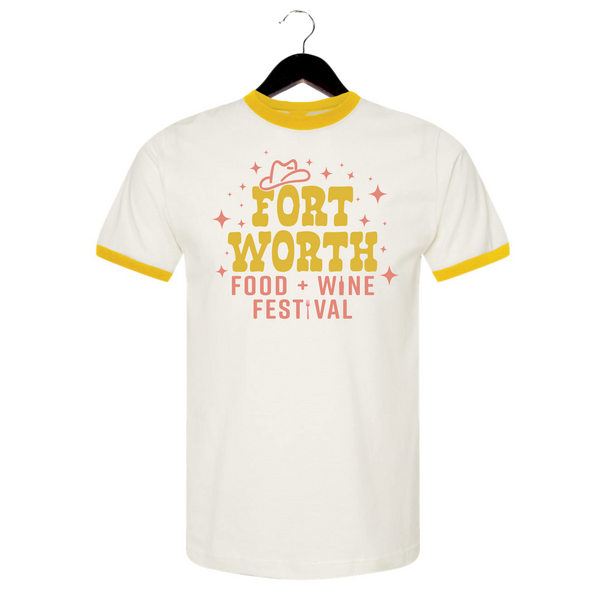 FWFWF 2025 - Unisex Crewneck Shirt - Sparkles - Natural / Yellow